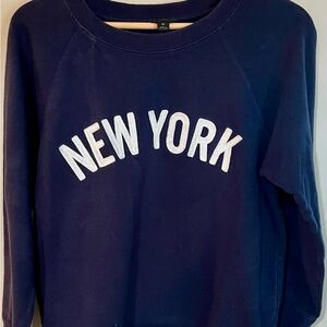Out grown size medium navy blue New YOrk sweatshirt.